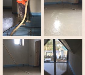 Fast Floor Screed_Acoustic floor system timberframe house Co Wexford 153m2