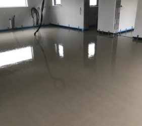 Fast Floor Mobile Screed Factory pour for Cooldine construction Ready for foot traffic in 4 hours