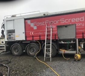 Fast Floor Screed Mobile screed factory on-site
