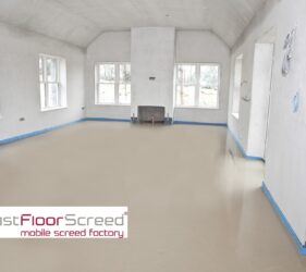 Fast Floor Screed Ltd_Sudanit 280 Alph Hemihydrate Screed_dried floor