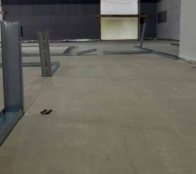 Mobile Screed Factory | 3500m2 Alpha Screed delivered to large apartment block | by one Fast Floor Screed Ltd crew