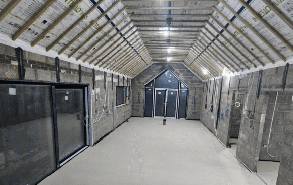 Liquid Floor Screed suitable for UFH installed at Bolnacreen Self Build